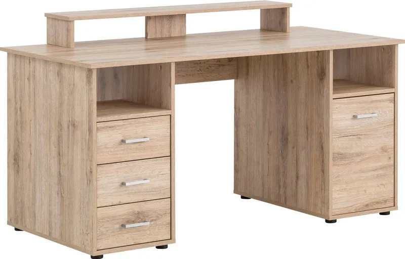Schildmeyer Schreibtisch Baku, Solide Verarbeitung - Dieses Produkt ist in Deutschland gefertigt, Beige, – Produktbild 3 von 5