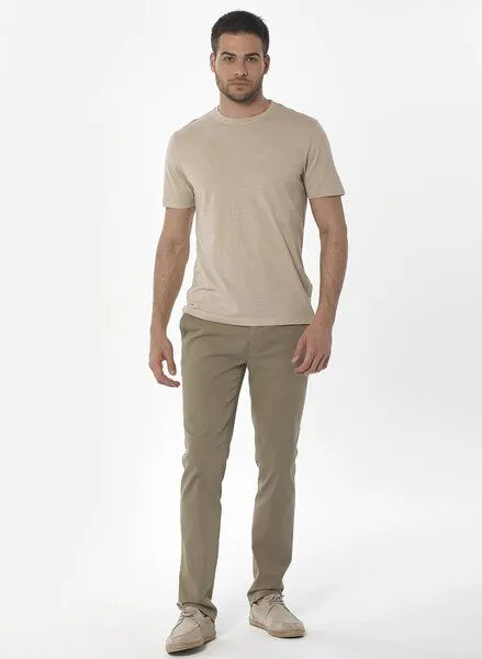 ORGANICATION ORGANICATION Chino-Hose aus Bio-Baumwolle, Grün(olive), – Produktbild 3 von 3
