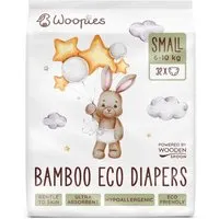WOHL2BE Auf ins Premium Wohl WOHL2BE | Auf ins Premium-Wohl Öko-Windeln Klein (6-10kg) aus Bambusfasern – Produktbild 1 von 1