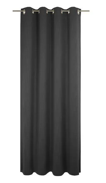 Nature by Adam Nature by Adam Vorhang aus 100% Bio-Baumwolle - Made in Germany - Uni Collection, Schwarz, – Produktbild 2 von 7