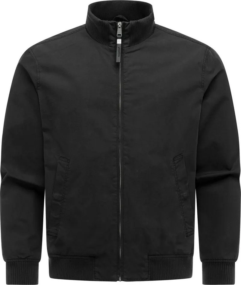 ragwear ragwear Outdoorjacke Crusien YOUMODO Leichte Jacke mit elastischen Bündchen, Schwarz, – Produktbild 2 von 5