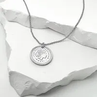 MOANINA MOANINA Kette Münze Venezia - 925 Silber/18k Gold Vermeil - 3 Längen – Produktbild 1 von 1