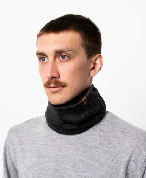 Kopyto Kopyto OPOS – Multifunktionaler Merino-Schlauchkragen aus 100% RWS-Wolle, Grau, – Produktbild 1 von 5