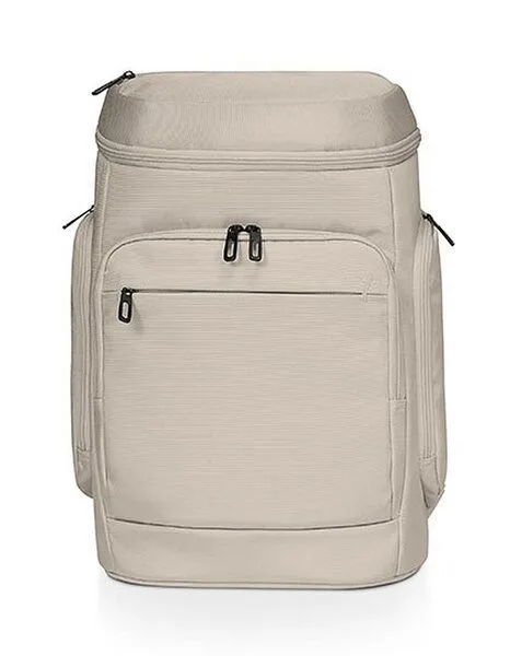Halfar Notebook Backpack Halfar aus recyceltem Polyester 30 x 47 x 17 cm, Beige, – Produktbild 1 von 4