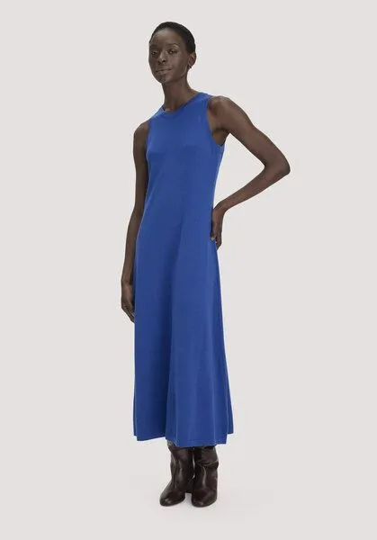 hessnatur hessnatur Strickkleid Regular aus reiner Bio-Merinowolle, Kobalt, – Produktbild 1 von 4