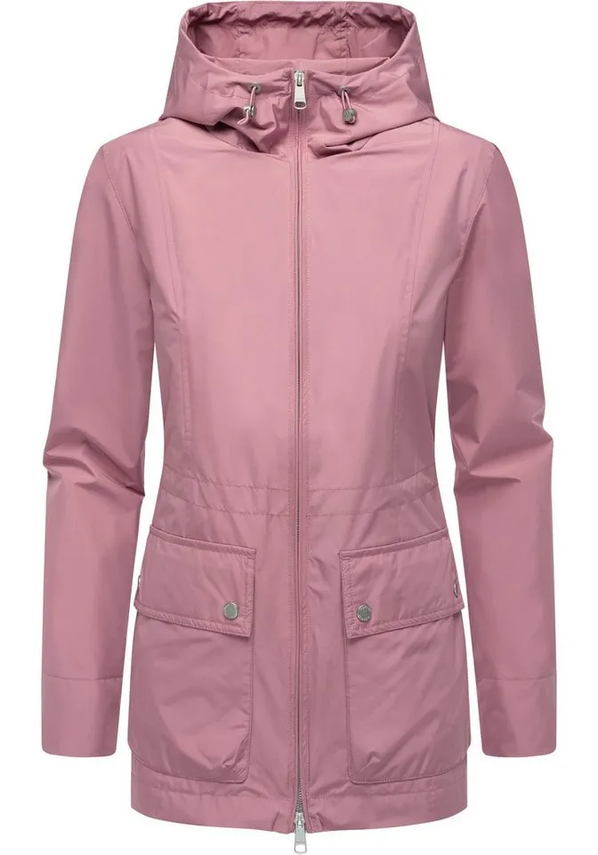 ragwear ragwear Funktionsjacke Monadetta A Wasserdichte und atmungsaktive Übergangsjacke mit Kapuze, Rosa, – Produktbild 2 von 5
