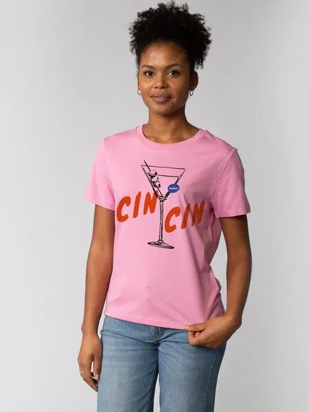 watapparel watapparel T-Shirt Frauen Cin Cin, Bubble pink, – Produktbild 1 von 4