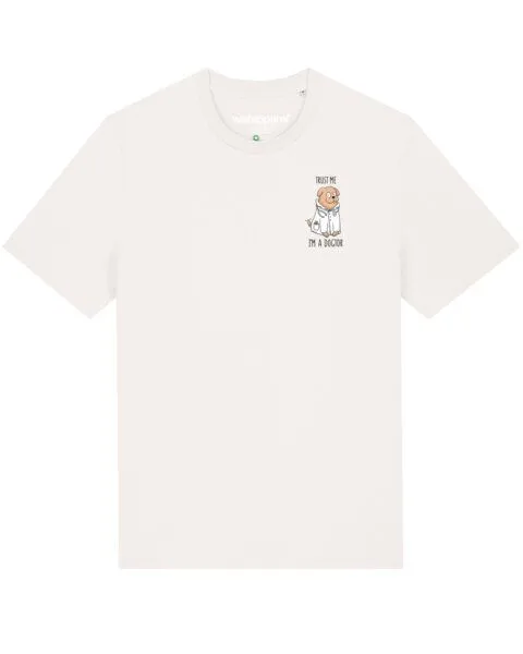 watapparel watapparel T-Shirt Unisex Dogtor, Off white, – Produktbild 1 von 4