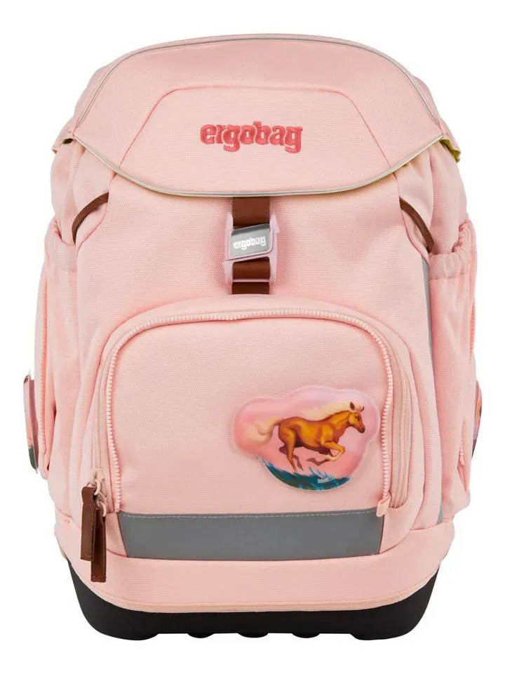 Ergobag Ergobag Schulranzen pack Set (6-tlg., 6-teiliges Set), größenverstellbares Rückensystem, Blau|rosa, – Produktbild 2 von 5