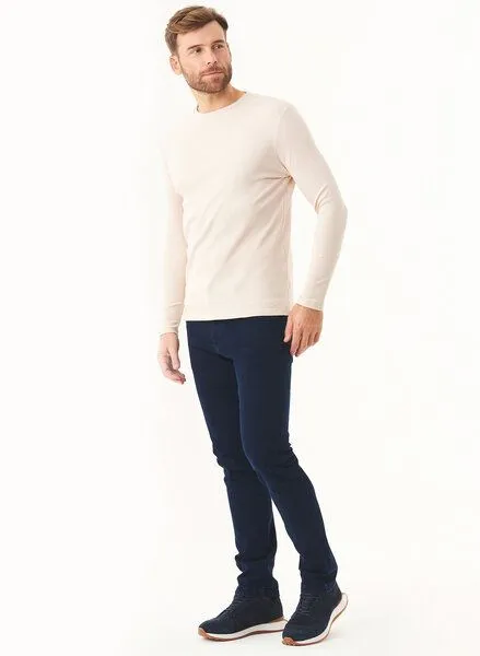 ORGANICATION ORGANICATION Denim Hose aus Bio-Baumwolle, Blau(dark navy), – Produktbild 2 von 3