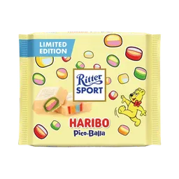 Ritter Sport Ritter Sport Haribo Pico-Balla, Weiße Schokolade, 100g – Produktbild 1 von 1