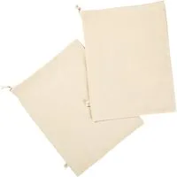 HANS NATUR Brötchen- und Brotbeutel aus Bio-Baumwolle 2er-Set natur Maße 29 x 39 cm – Produktbild 1 von 1