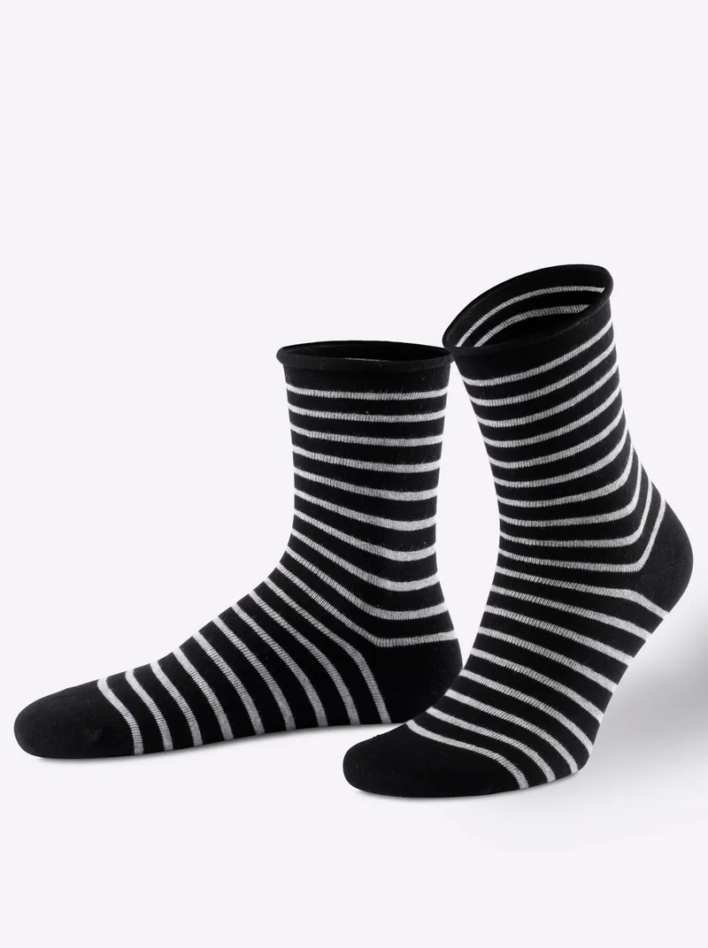 wäschepur Damen-Socken schwarz, Schwarz, – Produktbild 1 von 3