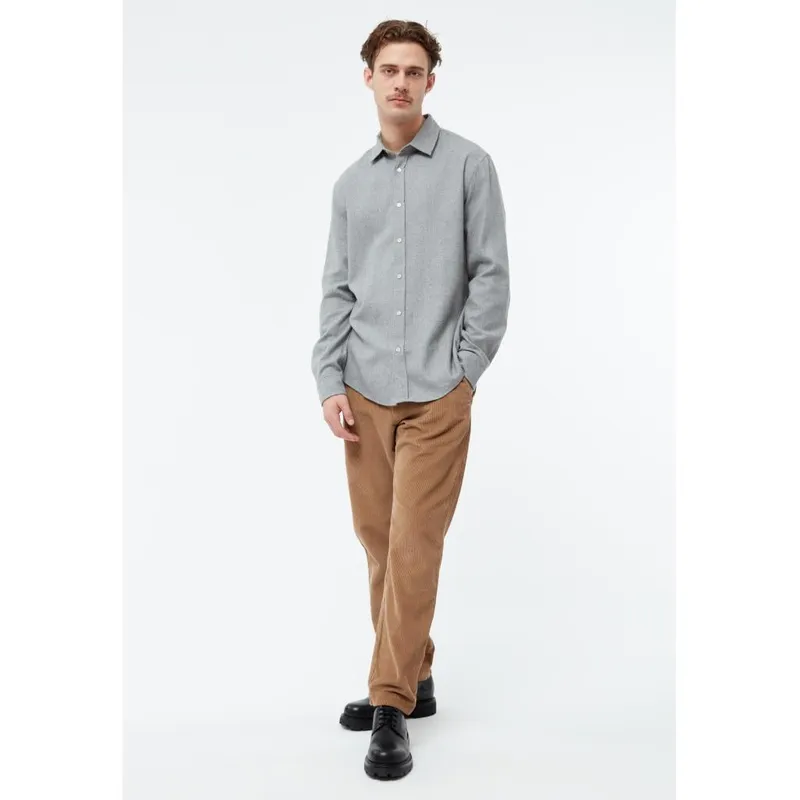Givn Givn Herren vegan Hemd Flanell John Mittelgrau, Hellgrau, – Produktbild 1 von 2