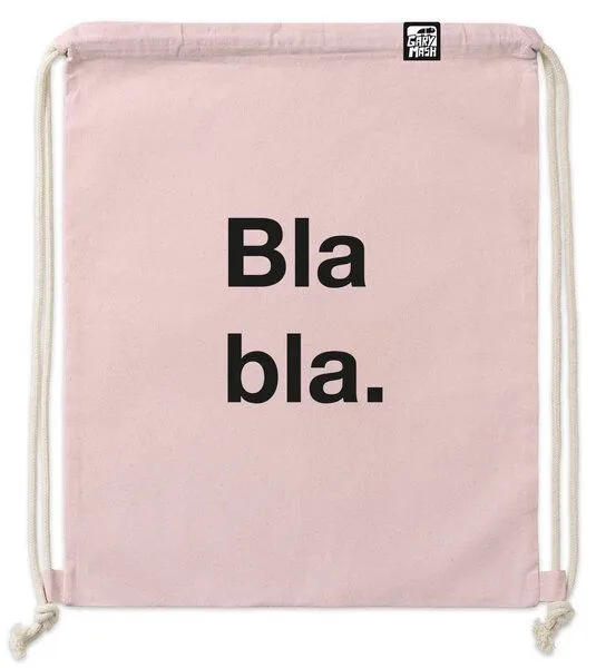 Gary Mash Gary Mash Gym Bag Bla bla. aus Biobaumwolle, Rosa, – Produktbild 1 von 1