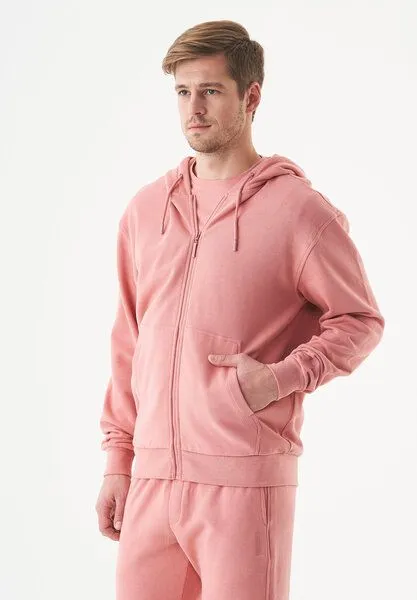 ORGANICATION ORGANICATION ESSENTIALS-JUNDA-Unisex Soft Touch Sweatjacke aus Bio-Baumwolle, Blush, – Produktbild 3 von 4
