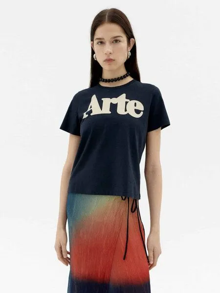 thinking mu thinking mu Arte Ida - Damen T-Shirt aus Bio-Baumwolle, Navy (blau), – Produktbild 1 von 4