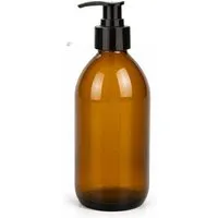 mikken mikken Seifenspender braun 250 ml / 500 ml / 1000 ml Glas Lotionspender – Produktbild 1 von 1