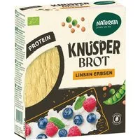 Naturata NATURATA Bio-Knusperbrot Linsen-Erbsen, hoher Proteingehalt, 100 g – Produktbild 1 von 1