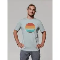 watapparel watapparel T-Shirt Retro Sunset Ocean, Aloe, – Produktbild 1 von 1