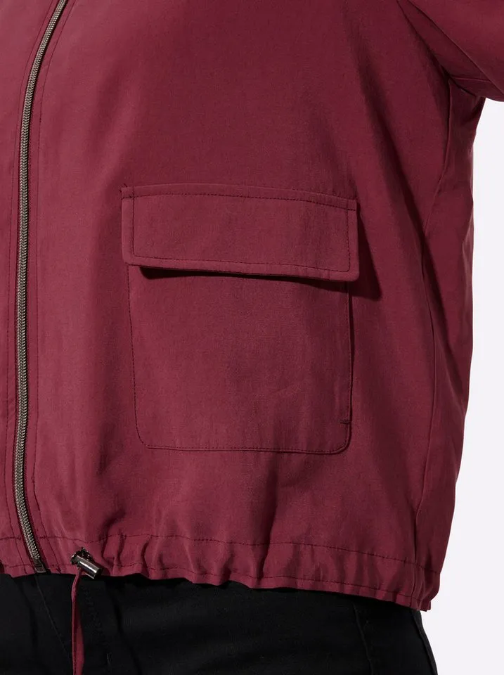 creation L Blusenblazer Modal-Blouson Langarm, Rot, – Produktbild 4 von 5