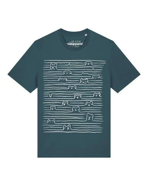 watapparel watapparel T-Shirt Unisex Doodle Dogs, Stargazer, – Produktbild 1 von 2