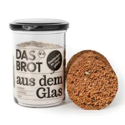 brotstoff brotstoff Backmischung im Glas "Das Brot aus dem Glas" Bio-Kastanien im Hanfglück – Produktbild 1 von 1