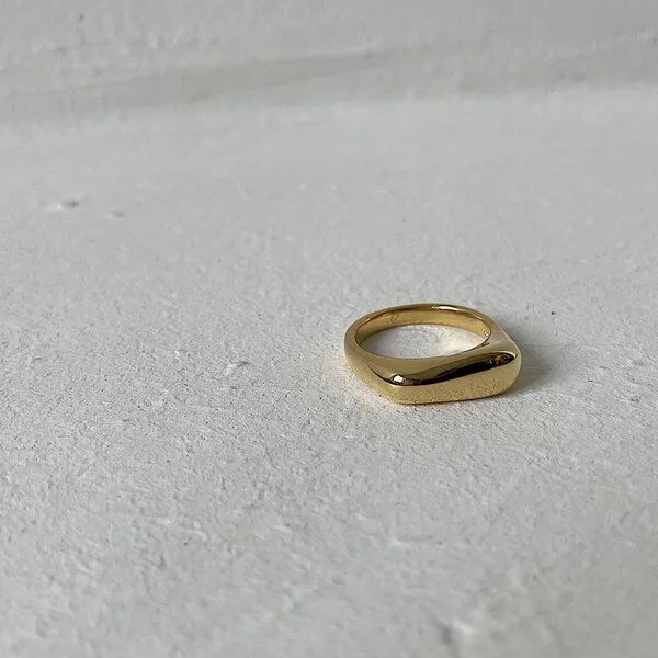 noemvri fashion label noemvri fashion label organischer Ring small, Gold, – Produktbild 1 von 4