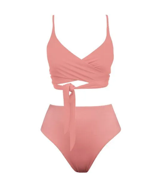 Anekdot Anekdot Bikini Set Lin Top + Skyline High Slip, Blush, – Produktbild 1 von 4