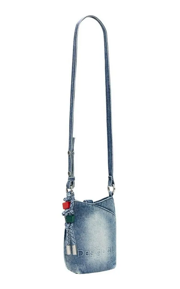 Desigual Desigual Umhängetasche Half Logo Denim Bag, Blau, – Produktbild 3 von 3