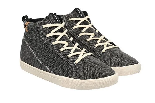 SAOLA SAOLA Vegane Sneaker für Damen - Wanaka Canvas, Stahlgrau, – Produktbild 2 von 3