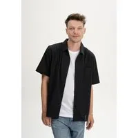 MELA Hemd kurzärmlig Style VIVEK | von MELA | Fairtrade & GOTS zertifiziert, Holzkohle schwarz, – Produktbild 1 von 1