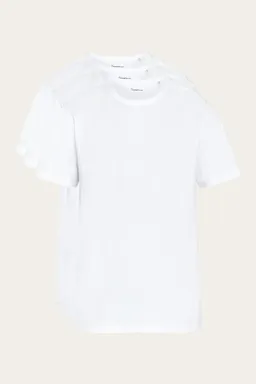 KnowledgeCotton Apparel KnowledgeCotton Apparel Herren vegan 3er-Pack T-Shirts Strahlend Weiß – Produktbild 1 von 1