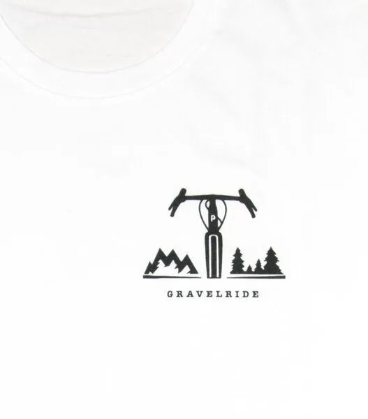 päfjes päfjes Gravelride - Gravel Brust - Fair Wear Männer T-Shirt - White – Produktbild 2 von 3
