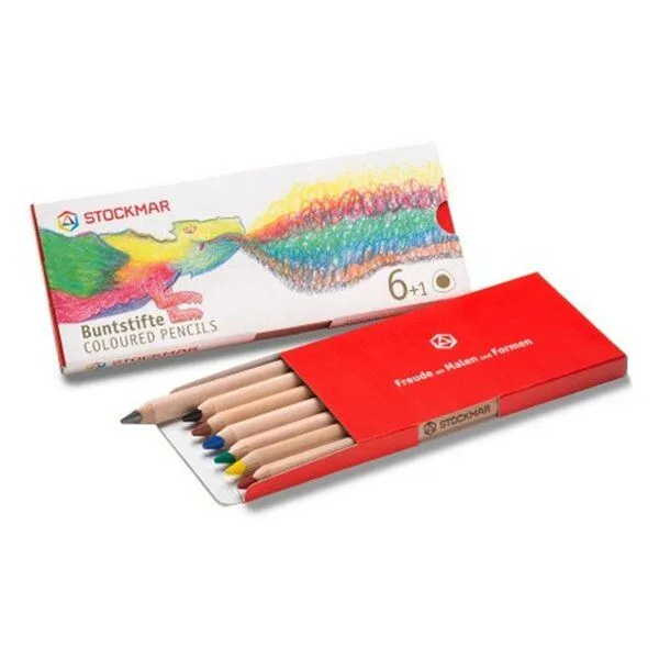 Stockmar Stockmar Buntstifte dreieckig 6 Stück + 1 – Produktbild 1 von 1