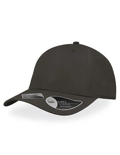 Atlantis Headwear Atlantis Headwear Recy Feel Cap Kunststoffverschluss Leicht gebogener Schirm, Grau, – Produktbild 1 von 3
