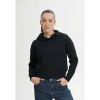 MELA MELA Strick Kapuzenpullover Style JANISHA aus 100% Bio-Baumwolle, Schwarz, – Produktbild 1 von 1