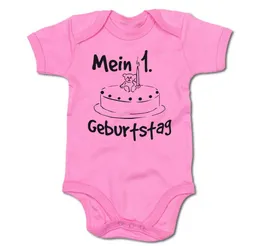 G-graphics Kurzarmbody Mein 1. Geburtstag Baby Body mit Spruch / Motiv / Aufdruck • zum ersten Geburtstag – Produktbild 1 von 1