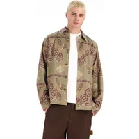 KOMODO KOMODO Herren vegan Hemd Mit Bandana-Print Khaki – Produktbild 1 von 1