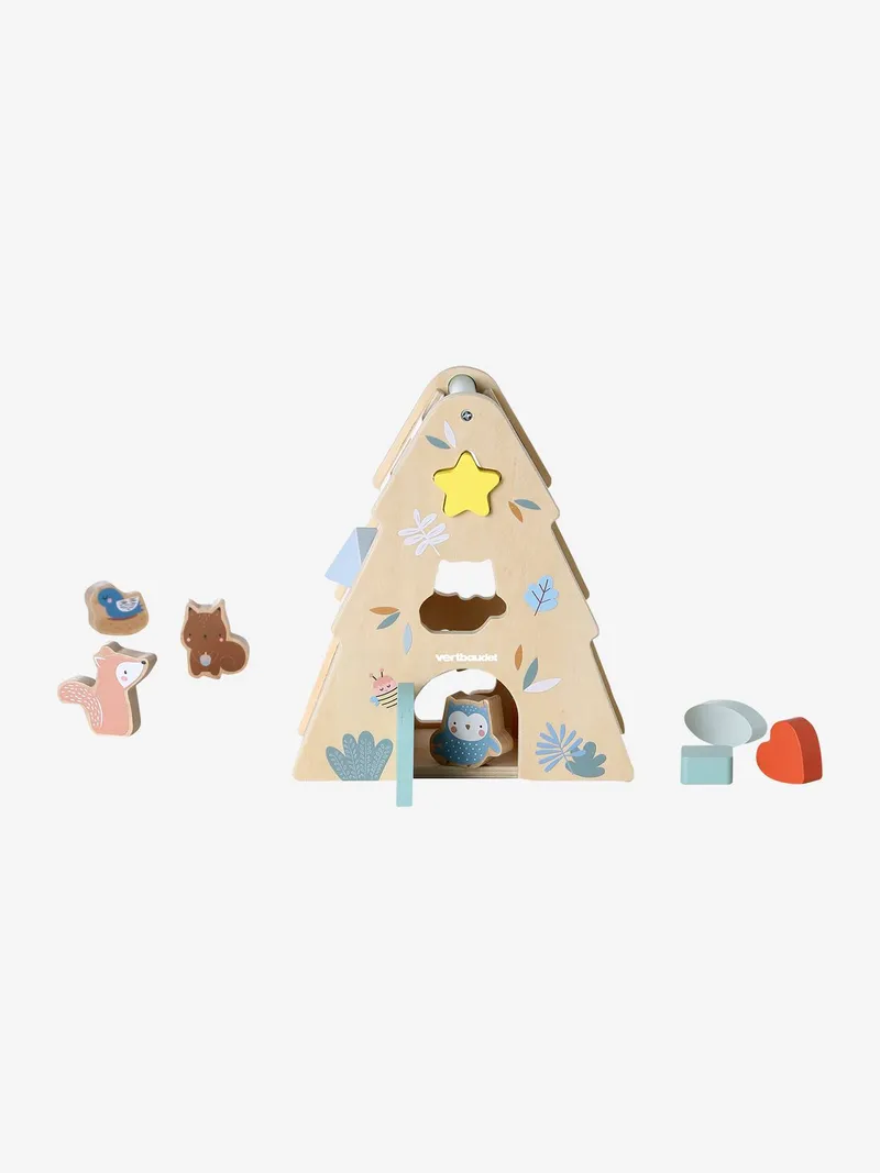 Vertbaudet Vertbaudet Baby Steckspiel Baum aus FSC® Holz, Braun, – Produktbild 2 von 4