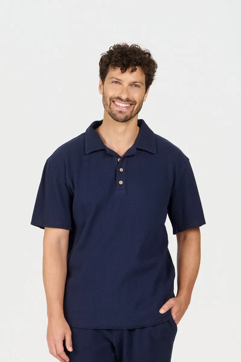 KOMODO KOMODO Herren vegan Top Iver Navy, Extra dunkelblau, – Produktbild 2 von 2