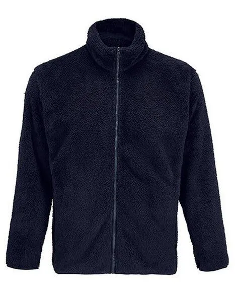 Sol's Sol's Winter Fleecejacke dick und kuschelig recycelt Unisex Seitentaschen mit Reißverschluss Winterjacke Polarfleece XXS bis 4XL Sherpa, Navy, – Produktbild 1 von 2