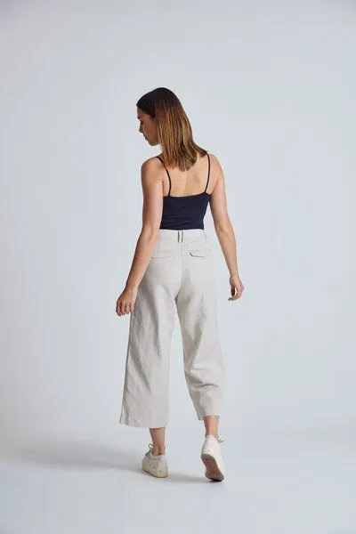 Flax and Loom Flax and Loom Leinen Culotte Betty, Natural (weiß), – Produktbild 3 von 7