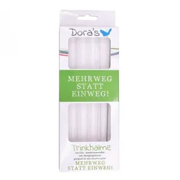 Dora's Dora's Borosilikatglas Trinkhalme mit Reinigungsbürste – Produktbild 1 von 1