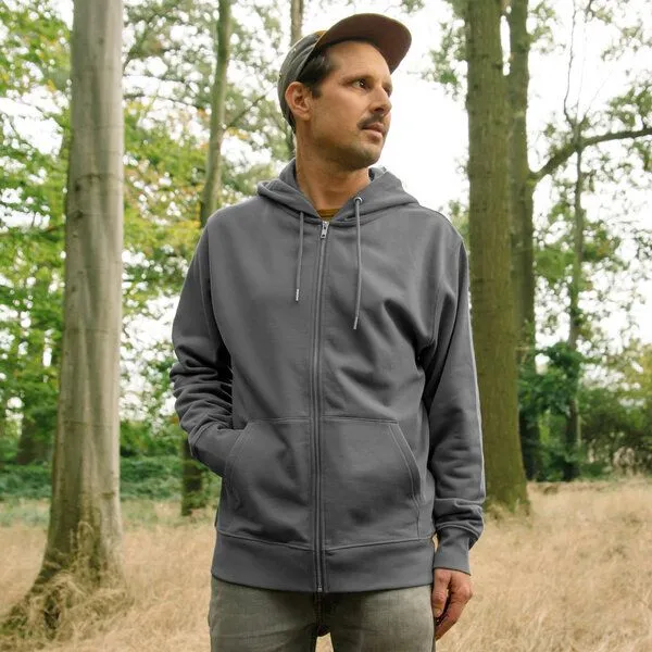 Cmig Cmig Erle mit Elster Kapuzenjacke unisex, Anthracite (grau), – Produktbild 3 von 4