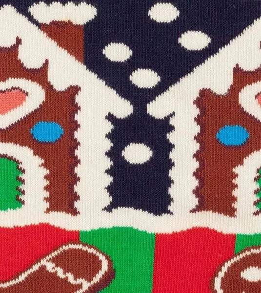 DillySocks DillySocks Socken Frosty Gingerbread aus Biobaumwoll-Mix, Mehrfarbig, – Produktbild 2 von 4