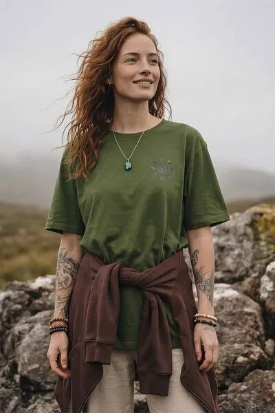 KOKOworld KOKOworld T-Shirt Crow, Military sun&soil (grün), – Produktbild 4 von 4