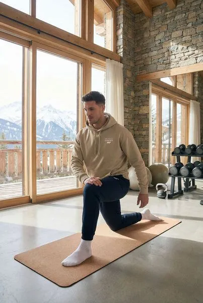 THE FACE OF ELEMENTS The Face of Elements Flow - Relaxed Fit Hoodie aus 100% Bio-Baumwolle, Oat (beige), – Produktbild 2 von 4