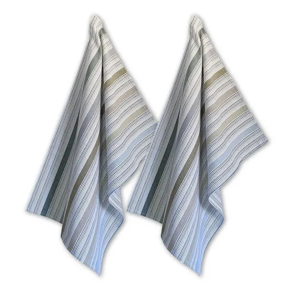 Solwang Design Solwang Design 2er-Set Geschirrtücher aus 100% Biobaumwolle, 70 x 50 cm, Multi oliv, – Produktbild 1 von 2