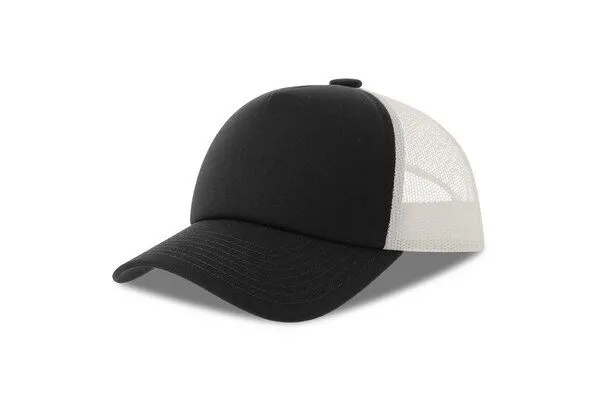 Atlantis Headwear Atlantis Headwear Damen / Herren Trucker Cap, Schwarz, – Produktbild 2 von 4